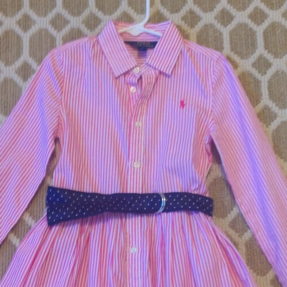Girl's Polo Ralph Lauren Oxford button up dress